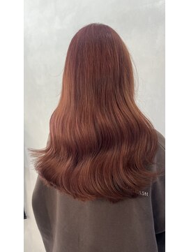 エイト プラット 渋谷2号店(EIGHT plat) ブリーチあり オレンジベージュカラー