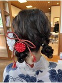 ツインお団子アレンジ