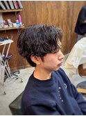 【山本智文】シャドウパーマセンターパート