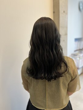 アチーブティルスマートサロン 豊川末広通店(achieve till Smart Salon) 韓国風ウェーブロングオリーブグレージュ透明感スモーキーカラー
