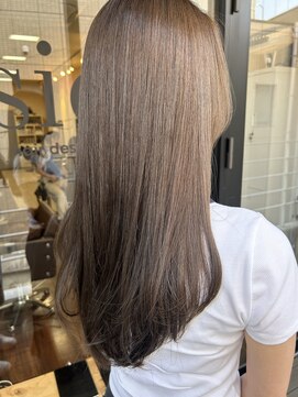 シオ ヘアー デザイン(Sio. hair design) 赤みのないオリーブグレージュ！
