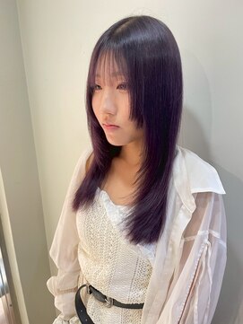 パーミル ヘア クマモト(permille ‰ hair Kumamoto) レイヤー×パープル