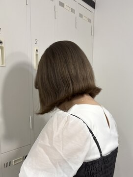 リュンヌ(Lune) ボブ×サンドベージュ/ダブルカラー/艶髪/美髪/モテ髪/YU191