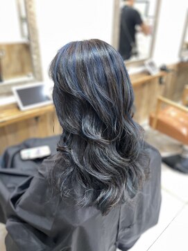 ノーム 横浜(NORM) 個性派ブルーメッシュ/ブルーブラック