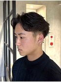 調布メンズパーマフェザーパーマシャドウパーマセンターパート