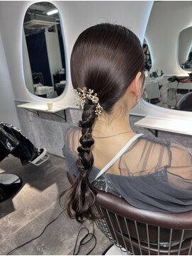 アフィナー 新宿(Afinar) ブリーチハイライト髪質改善ダブルカラーレイヤーカット/新宿駅