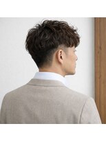 スープレックス ヘアーデザイン(SOUPREX HAIR DESIGN)&nbsp;大人メンズツーブロックナチュラルパーマ　20代 30代 40代 50代
