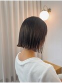 バームでまとめる◎外ハネぷつっとボブ
