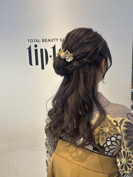 チップタップ 保谷店(tip top) 袴×ハーフアップ