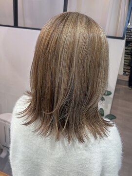 ヘアサロン ナノ(hair salon nano) 白髪ぼかしカラー/アンブレラカラー/外ハネミディアム