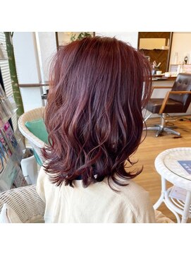 ヘアーデザイン シーベル(HAIR DESIGN SEA BELLE) ピンクカラー