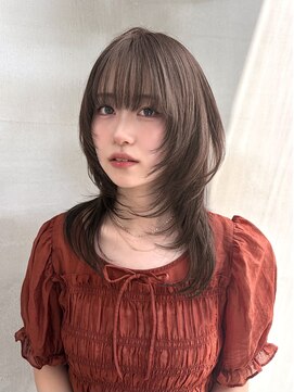 グローアイヴィ 大宮(GLROW IVY) ▼ハッシュカットレイヤーカットブラウングレージュ