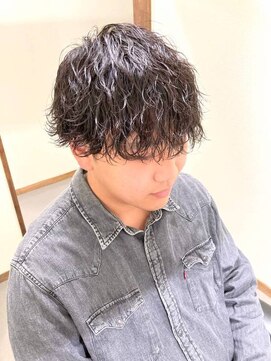 クリック(Click) MEN’S HAIR/ブルーブラック/フェザーパーマ/北九州/小倉