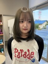 ルトワフクロマチ(Lutowa Fukuromachi) ダークパープル/ナチュラルショート/ミルクブラウン/夏/袋町