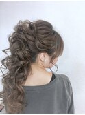 ポニーテール風ハーフアップ^_^  Celeste荻窪