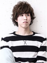 フジヤマ バーバー ショップ(FUJIYAMA BARBER SHOP)&nbsp;ソフトツーブロック  くせ毛風パーマ