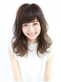 カジュアルウェーブ/前髪パーマ/ニュアンスカラー