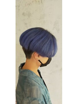 アドール(ADOR) ブリーチ 韓国マッシュ ダブルカラー ブルーカラー