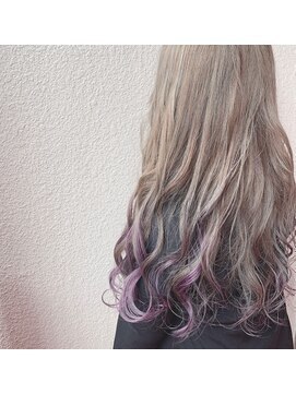 ワット 原宿店(W) 【W-ワット-原宿店 】＊ベージュ×パープルグラデ＊