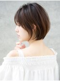 前髪あり大人ショートボブ20代30代40代【AIN.表参道】川原大地