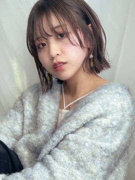 メイカ(MEIKA) #フェミニティボブ#シアーグレージュ#波巻きカール2