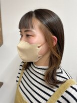 ベルクープス 天王寺店(Belle Coupes) 【BelleCoupes】インナーカラー イヤリングカラーベージュ大阪