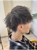 ツーブロック刈り上げ無造作マッシュツイストスパイラルパーマ☆