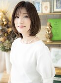 大人ハイライト艶カラーショートマッシュボブa大宮20代30代40代