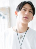 オシャレ＆ワイルドなアッシュブラックトランクスヘアm札幌月寒
