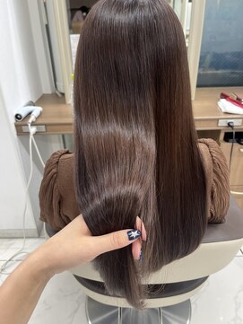 アッシュ 下北沢店(Ash) Aujua×カラーで艶々ブラウン