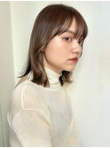 くびれヘア/レイヤーカット/ミディアムレイヤー