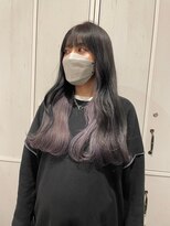 リム(RiM)&nbsp;パープルブラック美髪ラベンダーニュアンス透明感インナーカラー