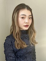 カゼ ダイカンヤマ Kaze DAIKANYAMA&nbsp;ゆるパーマハイライト/かんたんピンアレンジ/前髪ねじりアレンジ