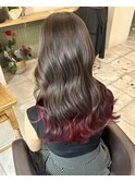 艶髪裾カラー