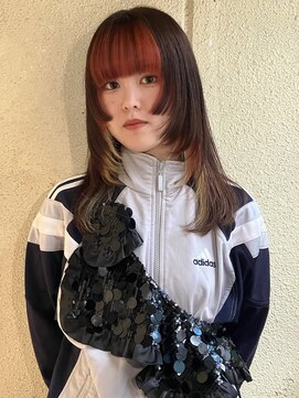 ノートエートル 西金沢(Nought etre) 10代20代韓国ブリーチハイトーンデザインカラーレイヤーカット