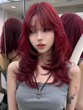 レディアル 渋谷(REDEAL) ワンホンヘア/韓国ヘア/ウルフ/前髪[レイヤーカット/渋谷]