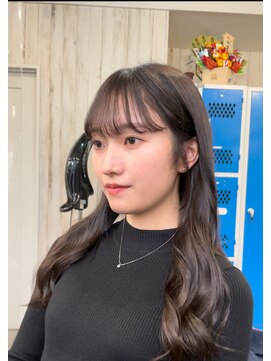 ヘアリゾートエーアイ 浅草店(hair resort Ai) シースルーバング/おくれ毛/ヨシンモリ  スタイルカット