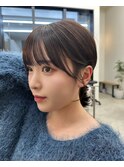 大人可愛い20代30代40代小顔後れ毛顔周りくびれレイヤーカット