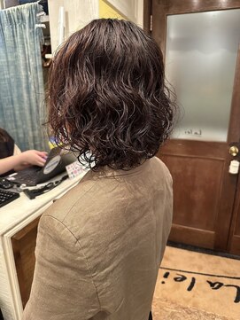 ラレイ(Lalei) 【白岩】レイヤーボブ×スパイラルパーマ/ニュアンスパーマ