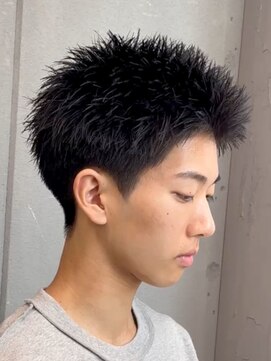 エルマーク 枚方(L-MARK) スパイキーショートザクザクショートアップバングツーブロック