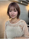 【GEEKS渋谷】レイヤーボブ/顔まわりレイヤー/春カラー/ベージュ