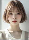 ショートボブ/ストレートボブ/前下がりボブ髪質改善20代30代40代
