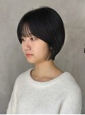 ナチュラルボブで清楚感UP