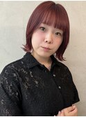 暖色カラー外ハネボブボブレイヤー