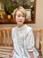 ヘアーラウンジトリップ(hair lounge TRiP) 【透明感ハイトーンベージュ】+【クールショートレイヤー】