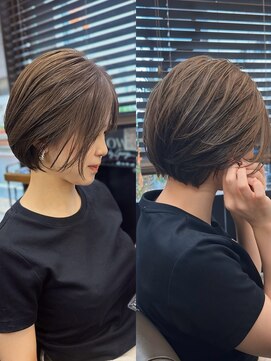 ソウバイジョージ(Sow by George) ショートから伸ばす人にオススメする切りっぱなしショートボブ