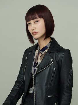 ピークアブー 原宿ハラカド(PEEK-A-BOO) くせ毛多毛ボブショート前下がりモードワイドバングかっこいい