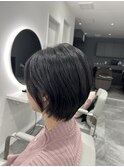 ショートボブ×小顔見せ