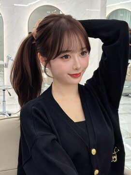 ベージュカラー×レイヤーカット