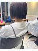 Lidee切りっぱなしボブダークアッシュ